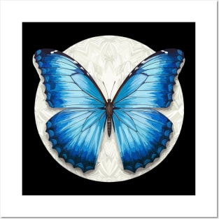 Blue Morpho Butterfly Posters and Art